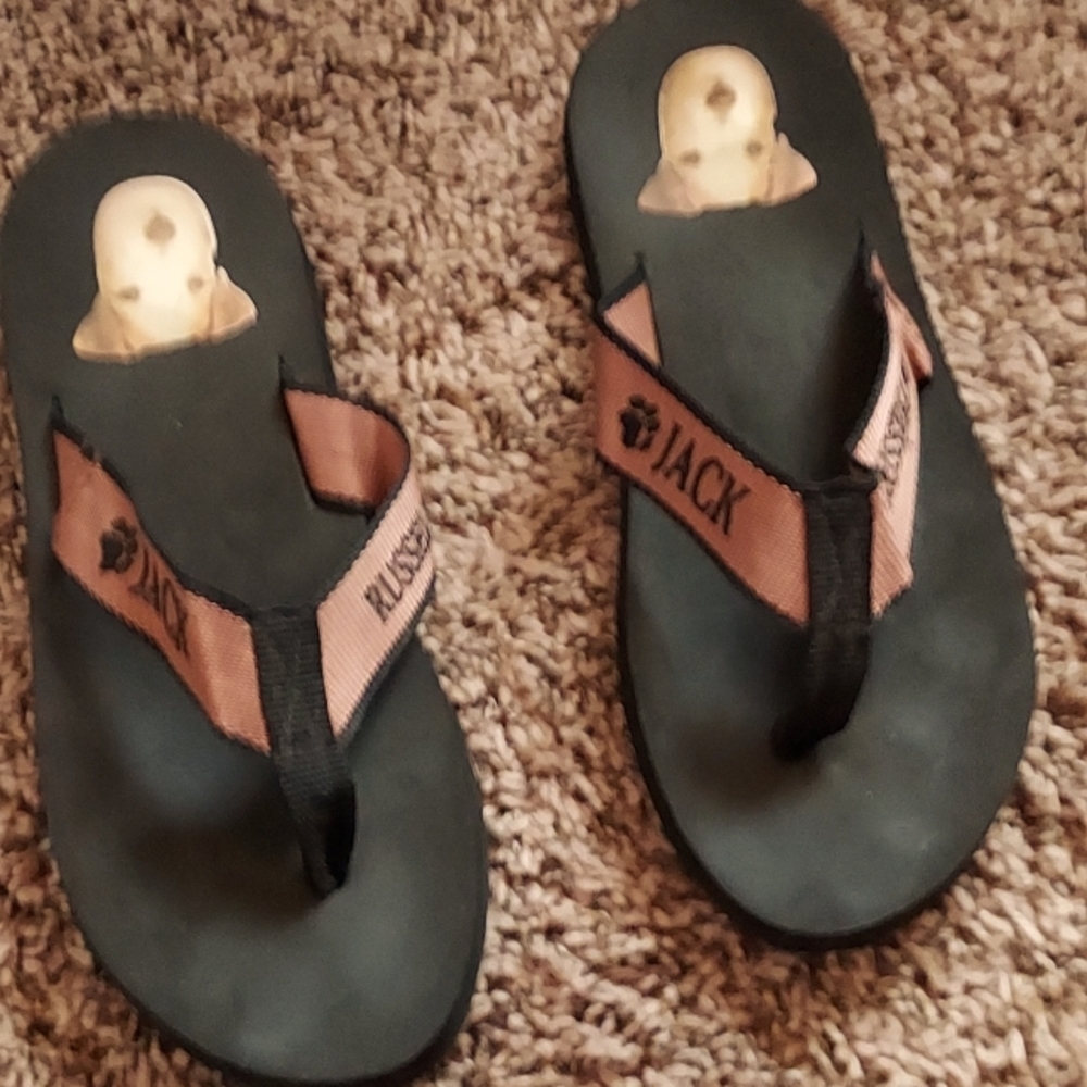 Jack Russell flip flops